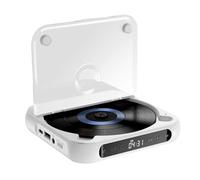 Hoite Lettore CD portatile esterno per auto, porta AUX, cavo di prolunga USB, lettore CD USB universale per auto, laptop, TV, computer, Android 4.4 e versioni successive