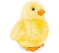 Hoite Pulcino giallo di peluche da 12 cm, piccolo e carino, giocattolo da fattoria Cuddy, realistico, animale di peluche, simulazione selvaggia, super morbido, decorazione per la casa