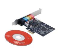 Hoite Scheda audio interna 5.1 per PC per Windows Xp/7/8/10 Scheda stereo 3D CMI8738 PCI-E 7/Vista/XP 32/64 bit