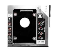 Hoite Telaio per disco rigido per HDD/SSD, 9,5 mm SATA, adattatore SuperDrive ottico CD/DVD-ROM per 2,5 pollici 9,5 mm