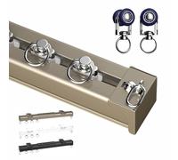 Hoiweqr Tenda Soffitto Lega di Alluminio, Set di Aste per Tende da Soffitto, Montaggio A Soffitto O A Parete, con Rullo Aggiornati E Montaggio Kit, Tende per Camper, Camere da Letto