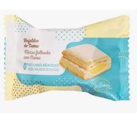 Hojaldre Relleno de Crema sin Azúcar Añadido. Pack de 6