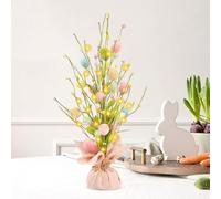 Hojalis Albero di Pasqua, 43cm Albero di Pasqua con Luci, Albero di Pasqua Illuminato, Albero Artificiale per Pasqua per La Festa di Pasqua Casa Decor Decor da Tavolo Centrotavola Decor