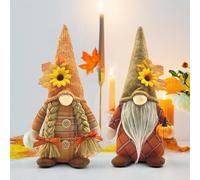 Hojalis Decorazioni Autunnali Gnomi, 2 Pezzi Autunno Gnomo Peluche Home Decor, Ringraziamento Gnomo, Gnomos Autunnale Decorazioni, Senza Volto Ornamenti Per Autunnales per Il Ringraziament