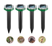 Hojalis Repellente Solare per Talpe, 6 pezzi Dissuasori per Talpe, Dissuasore per Talpe, Scaccia Talpe Ultrasuoni Solare, Repellente per Talpe, per Prato All'aperto, Giardino, Cortile (B)