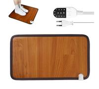 Hojalis Tappetino riscaldato per piedi, 30x50cm Tappeto Riscaldante Piedi con 3 Livelli Termostato, 220V 50W Scaldapiedi Elettrico da Ufficio, Impermeabile Termoforo Elettrico per Casa