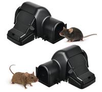 Hojalis Trappole per topi, 2 trappole per topi che uccidono istantaneamente, trappole per topi umane, per ratti, deterrente per ratti, cattura ratti per un efficace controllo dei roditori, trappole