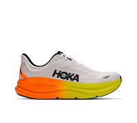Hoka Bondi 9 White/Neon Tangerine da Uomo 41 1/3 Bianco