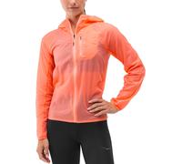 Hoka - Giacca da trail running antivento - W Skyflow Jacket Neon Cantaloupe per Donne in Pelle - Taglia S - Arancione