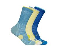Hoka - Confezione da 3 paia di calzini media altezza da trail running - Crew Run Sock 3-Pack Alpine Blue / Cardamon / Ultramarine - Taglia S
