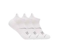 HOKA - No-Show Run Sock 3-Pack - Calze da running Unisex L | EU 42|46 bianco