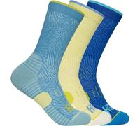 HOKA ONE ONE Crew Run Sock 3-pack - Unisex - Blu / Giallo - Taglia 34/38- modello 2025