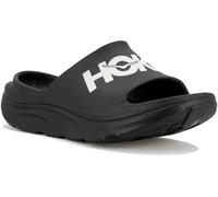 Hoka ora athletic slide recovery shoes black white unisex