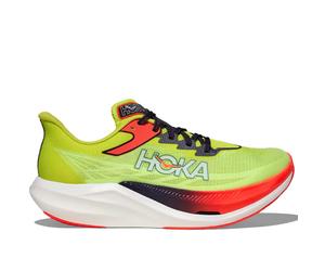 HOKA ONE ONE Rocket X 3 - Uomo - Verde / Rosso / Bianco - Taglia 38 2/3- modello 2026
