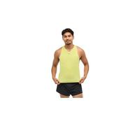 Hoka race day tank top yellow uomo