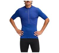 Hoka - T-shirt da uomo con mezza zip - M SkyBreeze Short Sleeve Zip Ultramarine per Uomo - Taglia M - Blu Blu M
