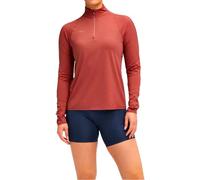 Hoka - T-shirt da trail running con mezza zip - W Glidetech Quarter Zip Rouge per Donne - Taglia M - rosso