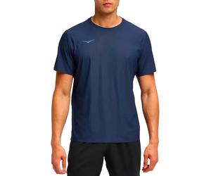 Hoka - T-shirt da trail running leggera e traspirante - M Airolite Short Sleeve 2.0 Midnight Blue per Uomo - Taglia L - Blu navy