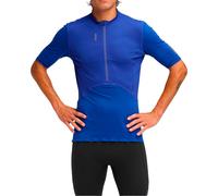 Hoka - T-shirt da uomo con mezza zip - M SkyBreeze Short Sleeve Zip Ultramarine per Uomo - Taglia M - Blu Blu M