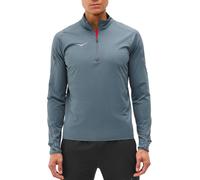 Hoka - T-shirt de running léger et stretch avec col montant demi-zippé - M Glidetech Quarter Zip Faded Navy per Uomo in Nylon - Taglia L - Blu navy