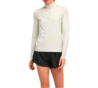 Hoka - T-shirt donna mezza zip trail running - W GlideTech Quarter Zip Truffle Salt per Donne - Taglia S - Grigio Grigio S