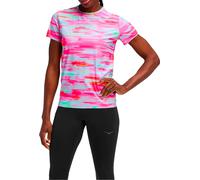 Hoka - T-shirt donna per trail running - W Airolite Short Sleeve 2.0 Pink Blurr per Donne - Taglia XS - Rosa