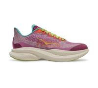 Hoka Youth Mach 6 Textile Synthetic Fuchsia Electric Aqua Trainers 7 US