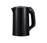 Hokcus Bollitore da viaggio Controllo della temperatura Bollitore 0,5 L, Bollitore Premium in acciaio inox, protezione bollente, manico a freddo veloce al tocco/nero/nero