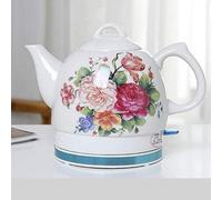 Hokcus Teiera per acqua senza fili bollitore elettrico in ceramica, brocca da 1 l, base rimovibile veloce dell'acqua, spegnimento automatico, protezione a secco 1000W/B
