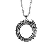 Hokech 316L In Acciaio Inox Retrò Vintage Ouroboros Drago Pendente Collana Donne Uomini Punk Rock Animale Gioielli Regalo