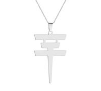 Hokech Collana Pendente per Le Donne Ragazze In Acciaio Inox Bill Kaulitz Segno Simbolo Fascino Collo Catena Gioielli Femminili