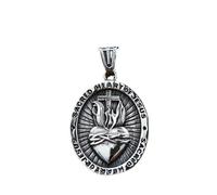 Hokech Mens In Acciaio Inox Sacro Cuore di Gesù Ciondolo Collane Catena Accessori Gioielli di Moda