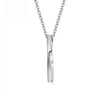 Hokech Moda In Acciaio Inox Geometria Senza Fine Mobius Bar Ciondolo Collana Donne Uomini Minimalismo Gioielli Regalo