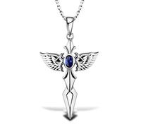 Hokech Nuovo Angelo Croce Spada Pendente Collana Moda Fascino Uomo Donna Coppia Amuleto Gioielli Regalo Commemorativo