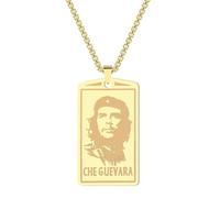 Hokech Vintage Il Ernesto Che Guevara Pendente Collana per Uomo Donna Portafoglio Ritratto Inserire Carta Charm Choker Catena Gioielli Regalo