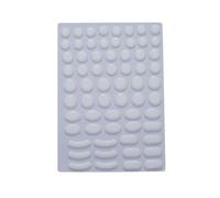Hokeyio Pattini universali per mouse, 64 pezzi, piedini in PTFE compatibili con Logitech Superlight 2 G502 G305 Razer, DeathAdder, Viper V3 Pro, colore bianco liscio