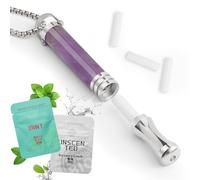 HOKHIM Catena per smettere di fumare con 6 filtri gratuiti - Resistenza regolabile individualmente - Allenatore di respirazione senza nicotina per ridurre lo stress & esercizi di respirazione