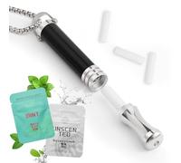 HOKHIM Catena per smettere di fumare con 6 filtri - resistenza regolabile - allenatore di respirazione senza nicotina per ridurre lo stress