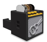 HOKKIEAM Espositore per plettro per chitarra, con design amplificatore, organizer per musicisti, decorazione perfetta per chitarra e regalo musicale (nero)
