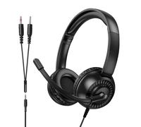 Hoko, Cuffie Audio Cablate Jack 3.5mm con Microfono Anti-rumore Orientabile