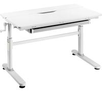 HOKO Scrivania per bambini regolabile in altezza, 100 x 60 cm | JANA - Scrivania per bambini con piano inclinabile da 100 x 40 cm, altezza regolabile da 54 a 76 cm, scrivania per ragazzi