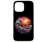 Hokusai La Grande Onda di Kanagawa Nippon Giappone manga tokyo Custodia per iPhone 13 Pro Max