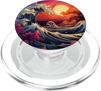 Hokusai La Grande Onda di Kanagawa Nippon Giappone manga tokyo PopSockets PopGrip per MagSafe
