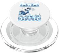 Hokusai la grande onda off kanagawa, giapponese ukiyo-e natale PopSockets PopGrip per MagSafe