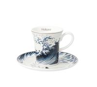 Hokusai Tazza Da Caffè Die Welle II Argento 100ml Goebel Porcellana