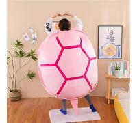Hokuto Cuscino a forma di tartaruga gigante, portatile, portatile, stile kawaii, divertente, per cosplay (rosa, 100 cm)