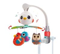 Hola - Cellulare musicale per bambini, per culla, passeggino e regolabile in qualsiasi spazio, uccellini giocattolo con 10 canzoni rilassanti, arco di giochi per bambini con modalità silenziosa, +0