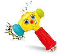 HOLA Giochi Bambini 1 Anno Gioco Bambino Giocattolo a Martello Musicale con Suono e Luce Musicali, Afferrare, Scuotere, Battere, Giochi Bimba Educativi Regali Bimbo 1 Anno Maschio Femmina