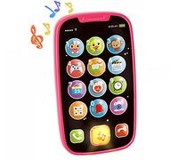 HOLA Giochi Bambini 1 Anno Gioco Bambino Telefono Giocattolo Cellulare per Bambini, Telefono Finto Giocattoli Musicale Educativo Regalo Bambina 1 Anno Bambino 2 3 Anni Femmina