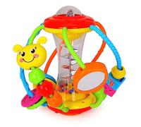 HOLA Giochi Motorie per Neonato 0 3 6 9 Mesi, Palla Sonaglio per Bambini Femmina Maschio, Montessori